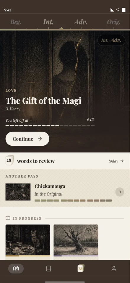 My stories library